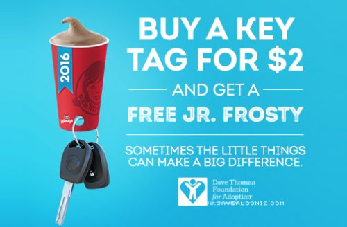 Wendy's Frosty Key Tag